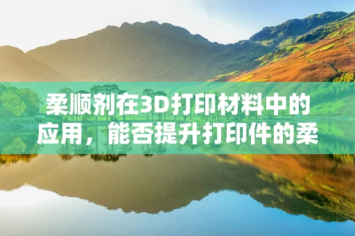 柔顺剂在3D打印材料中的应用，能否提升打印件的柔韧性与耐用性？